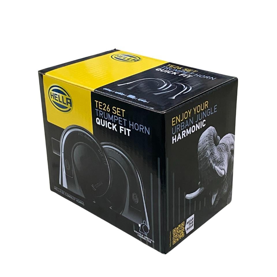 HELLA 12V DADAT KORNA 400/500 HZ (DELPHI 1541 SOKETLİ) (TE26) (TAKIM) CITROEN-FIAT-FORD-HYUNDAI-KIA