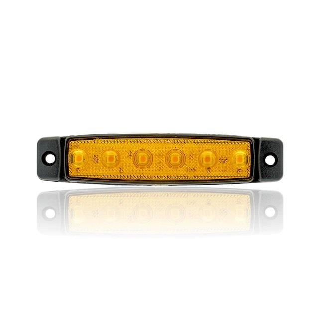 SANEL 12V PARMAK LAMBA 6-LEDLİ SARI (95*19 MM)