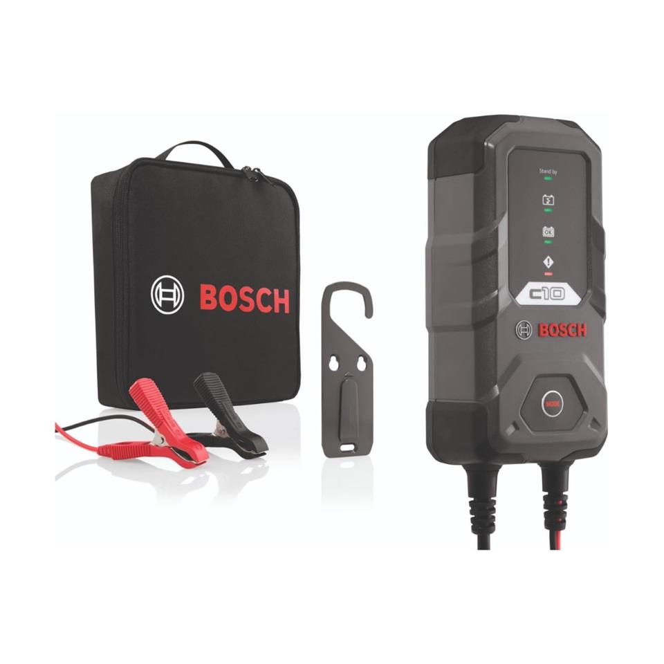 BOSCH 12V ŞARJ REDRESÖRÜ (AKÜ ŞARJ CİHAZI) OTOMATİK C10 (3.5 A) (WRLA-WET-JEL-EFB-AGM)