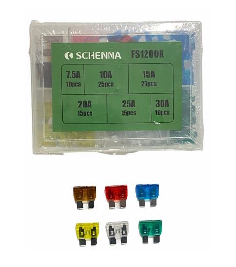BIÇAK SİGORTA KARIŞIK (7.5 A*10 A*15 A*20 A*25 A*30 A) (100 AD) (19*19 MM)