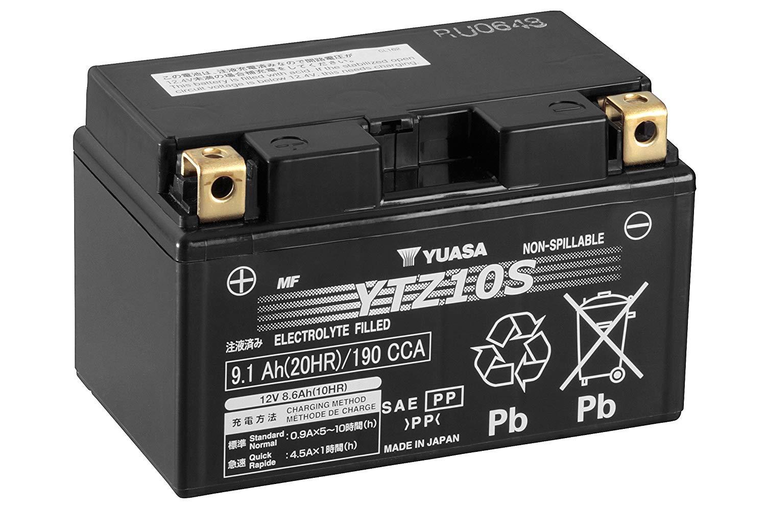 YUASA 12V 9.1 AH MOTOSİKLET AKÜSÜ 190 A (EN) (150*87*93) (YTZ10S)