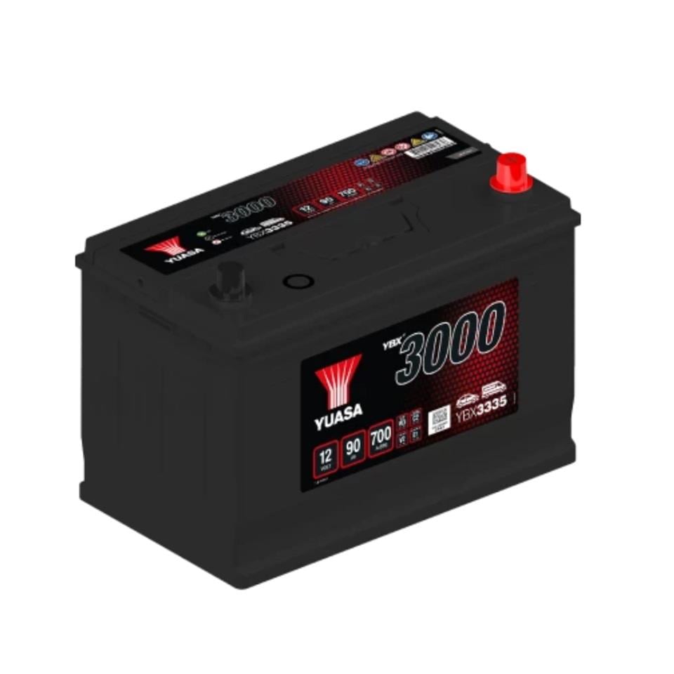 YUASA 12V 90 AH AKÜ 700 A (EN) (306*175*224) (YBX3335)