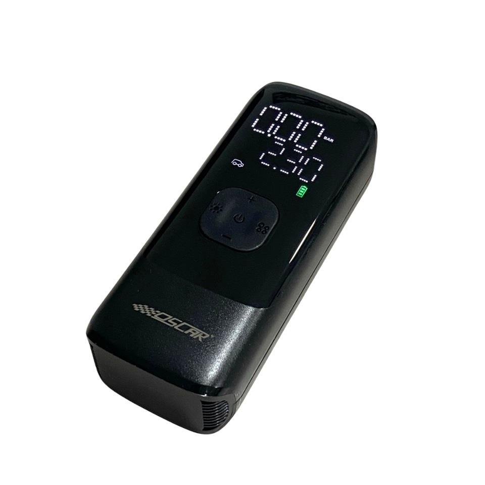 LASTİK ŞİŞİRME HAVA KOMPESÖRÜ IŞIKLI-İKAZLI (150 PSI) (DİJİTAL) (POWERBANK) (ŞARJLI) (444 GR)