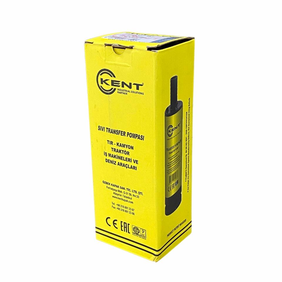 12V SIVI AKTARMA POMPASI (30 LT/DK) (SÜZGEÇLİ) (ÇIKIŞ 18 MM) (175*41 MM)