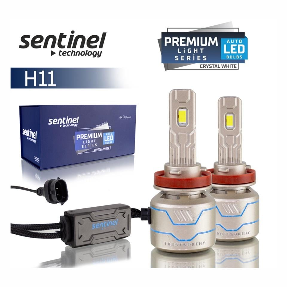 12V H11 CSP LED XENON FAR AMPUL SETİ 6000K 15000 LÜMEN CANBUS