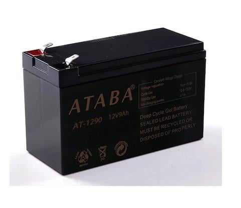 ATABA 12V 9 AH AKÜ KURU TİP (150*65*90) (BÜYÜK FİŞLİ) (2.45 KG)