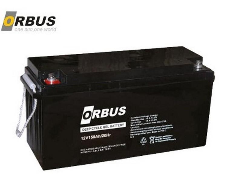 ORBUS 12V 150 AH JEL AKÜ  (500*260*196) (44 KG) KOREA