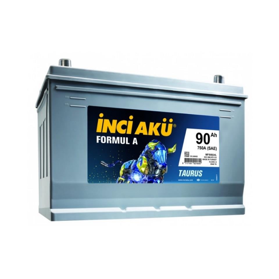 İNCİ 12V 90 AH AKÜ FORMUL A TAURUS 750 A (EN) (306*175*224)