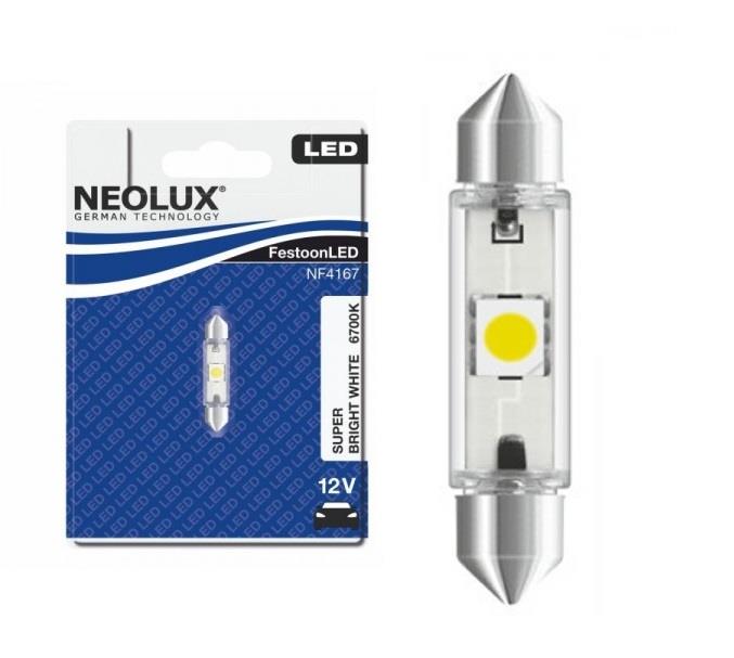 NEOLUX 12V SOFİT AMPUL TEK LEDLİ 6700K (41 MM)