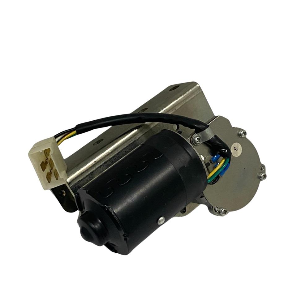 24V SİLECEK MOTORU MEKANİZMALI ÇİFT MİLLİ (M8/M8 CIVATA) (KISA MİL) (DEMİRLİ)