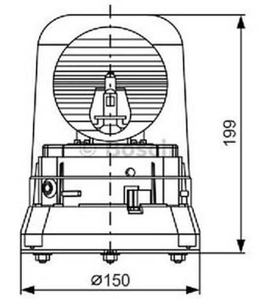 BOSCH 24V DÖNER LAMBA RKLE 200 B1 (H1) SARI