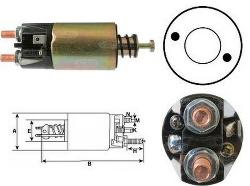 24V MARŞ OTOMATİĞİ MITSUBISHI TİPİ 5.5 KW (2 DELİK) (KULAKSIZ) SAĞ