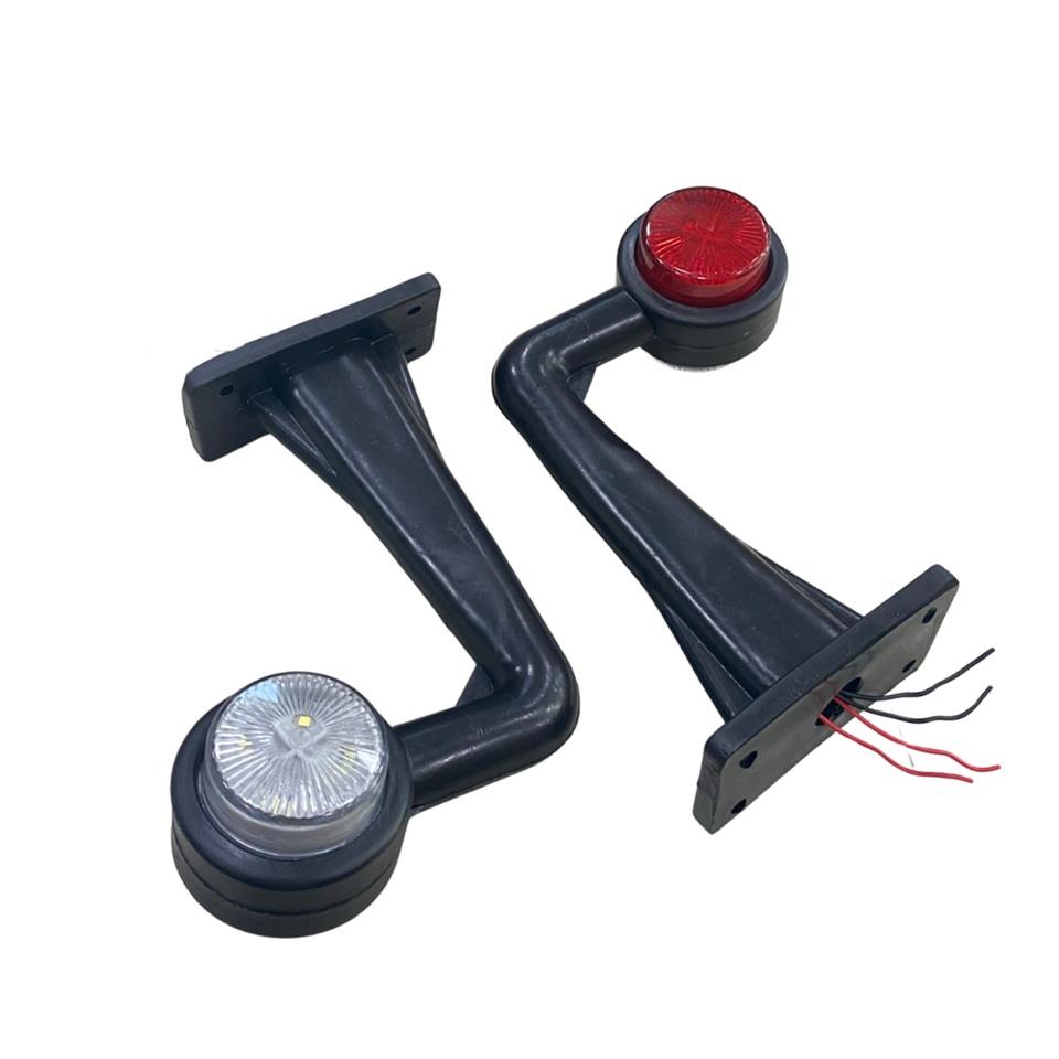24V BOYNUZ TAKOZ LAMBASI EĞRİ UZUN (LEDLİ) (KIRMIZI-BEYAZ) (SAĞ-SOL)