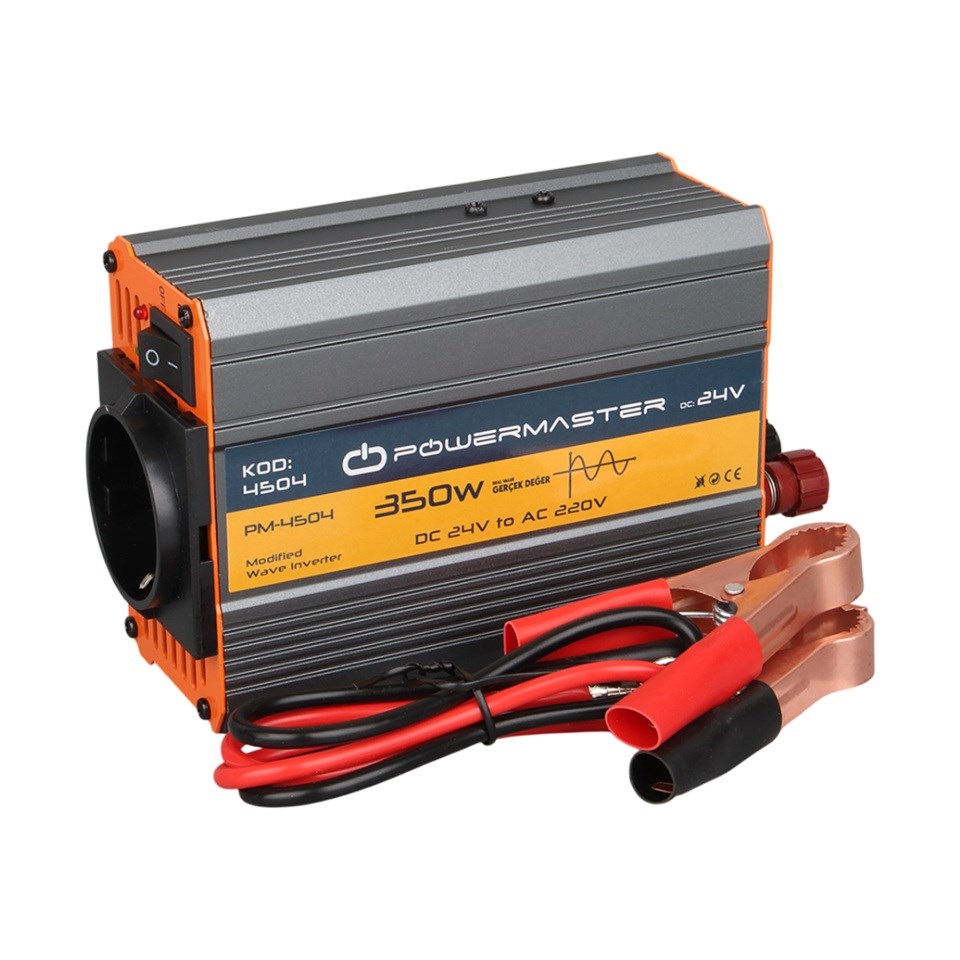 24V DC > 220V AC İNVERTÖR 350W (MODİFİYE SİNÜS) (MAŞALI)