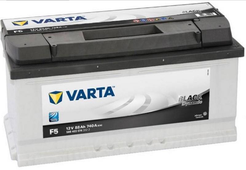 VARTA 12V 88 AH AKÜ BLACK DYNAMIC CCA 740 A (EN) (353*175*175) (ALÇAK) NEW HOLLAND-LG TRAKTÖR 2009 >