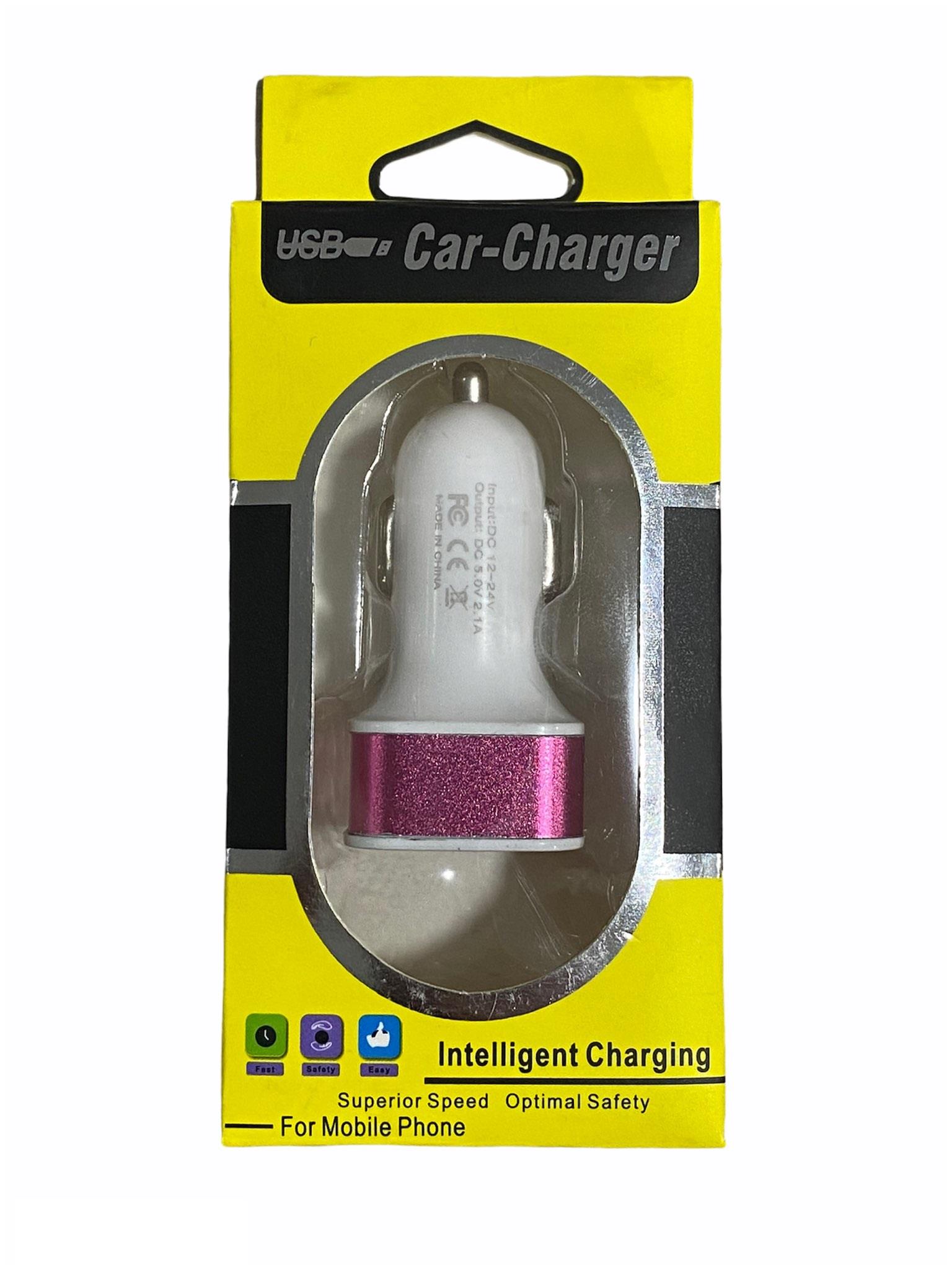 12V-24V TELEFON ŞARJ CİHAZI 2.1 A/1 A (ÇAKMAK GİRİŞLİ) (2 X USB GİRİŞLİ) BEYAZ