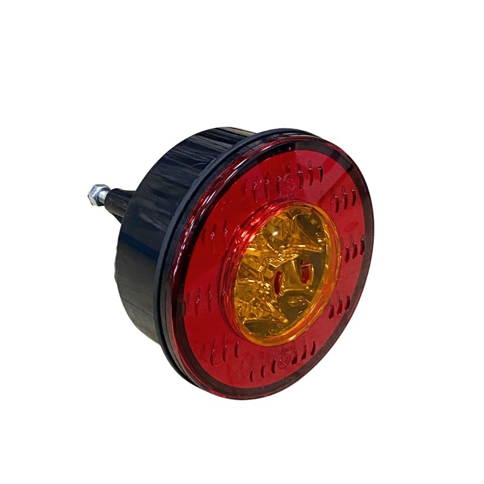 24V SİNYAL LAMBASI REFLEKTÖRLÜ SARI (6 LEDLİ) (YUVARLAK 98 MM)