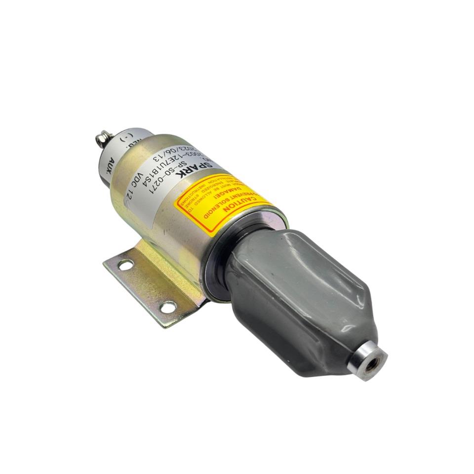 12V STOP SELENOİDİ AYAKLI (PLATİNLİ) CUMMINS MOTOR-WOODWARD