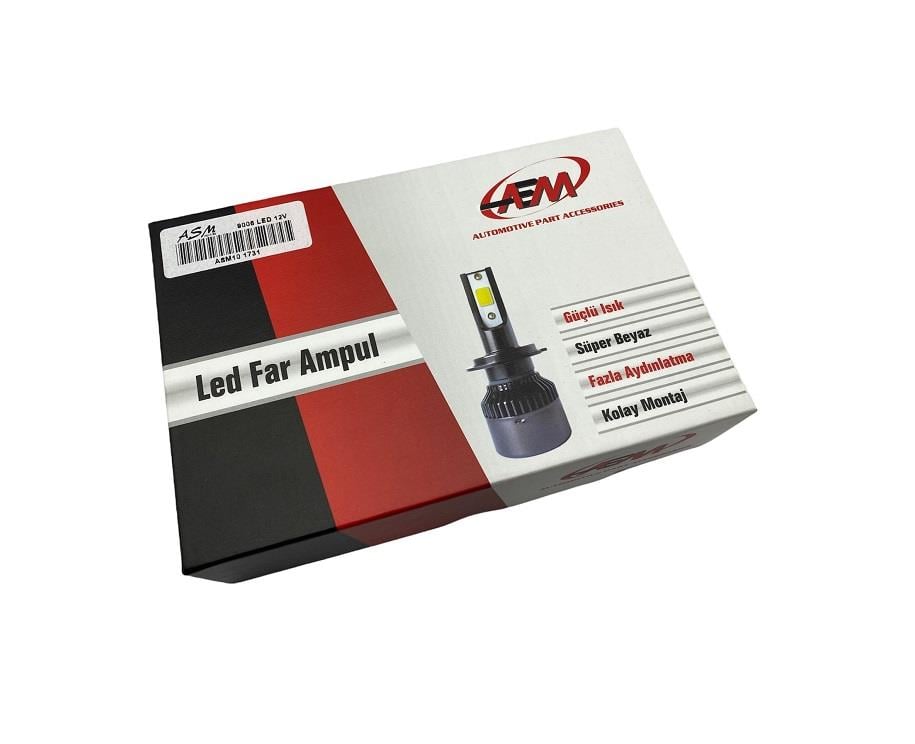 12V HB4 9006 CSP LED XENON FAR AMPUL SETİ 6000K 8000 LÜMEN