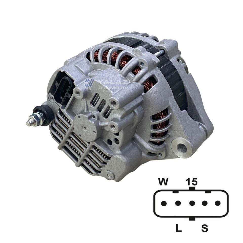 24V ALTERNATÖR DİNAMO MITSUBISHI TİPİ 120 A (W-L-15-S-DFM) DORUK-KHD-MAGIRUS-OTOKAR-RENAULT-VOLVO