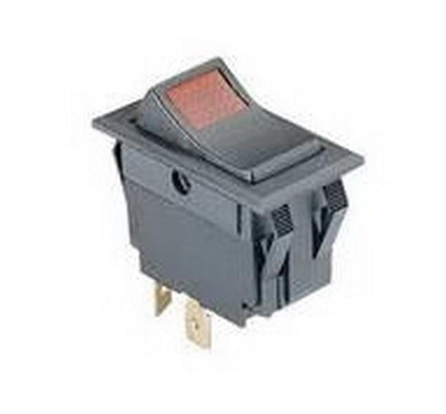 TUŞLU ANAHTAR IŞIKLI KIRMIZI 12V-24V