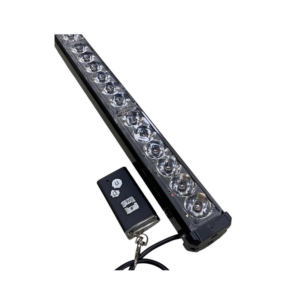 FEDERAL SIGNAL 12V LED BAR OFF-ROAD FONKSİYONLU KUMANDALI (KIRMIZI-MAVİ) (85.5 CM)