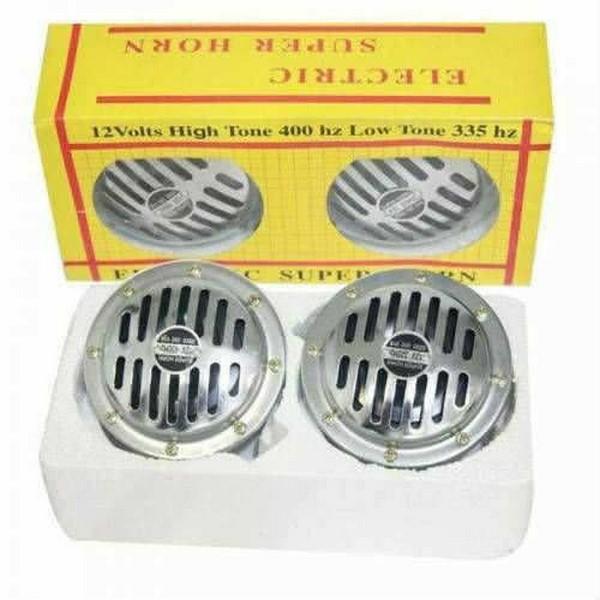 12V DİDİT KORNA SÜPERTON 320/430 HZ (KROM) (TAKIM)