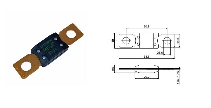 TESLA MEGAVAL SİGORTA 350 A (69*19 MM)