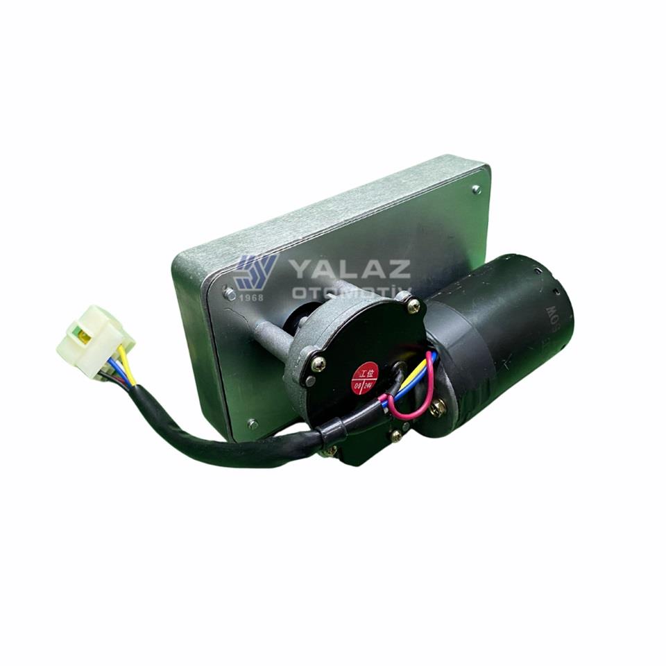 24V SİLECEK MOTORU MEKANİZMALI ÇİFT MİLLİ (M6/M8 CIVATA)