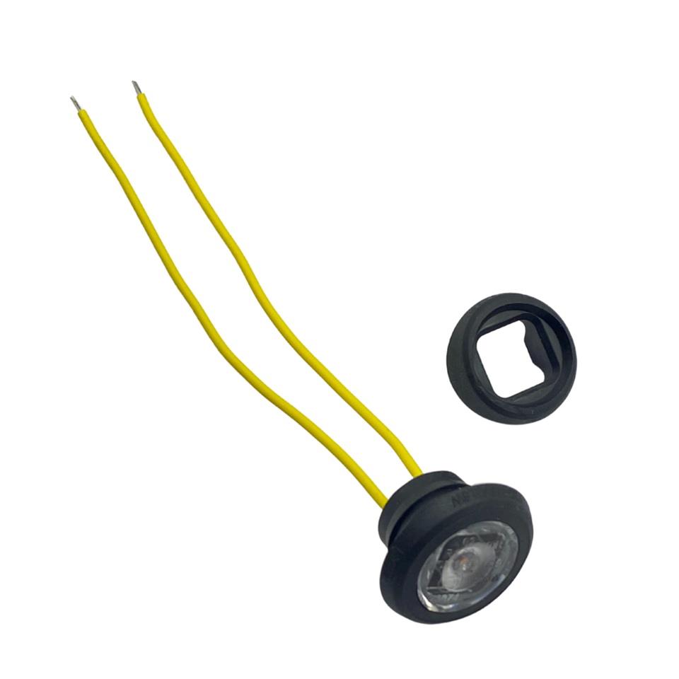 FRISTOM 12V-24V GÖZ-AYNA ALTI-GÜNDÜZ SÜRÜŞ LAMBASI LED SARI (ÇAP:20 MM) E9
