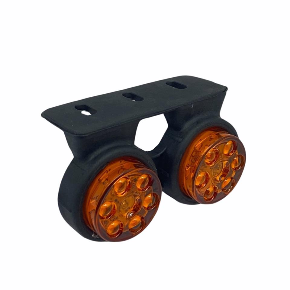 12V-24V TAKOZ LAMBASI MİNİ SARI-SARI (12 LEDLİ) (92*52 MM) (ÇİFTLİ)