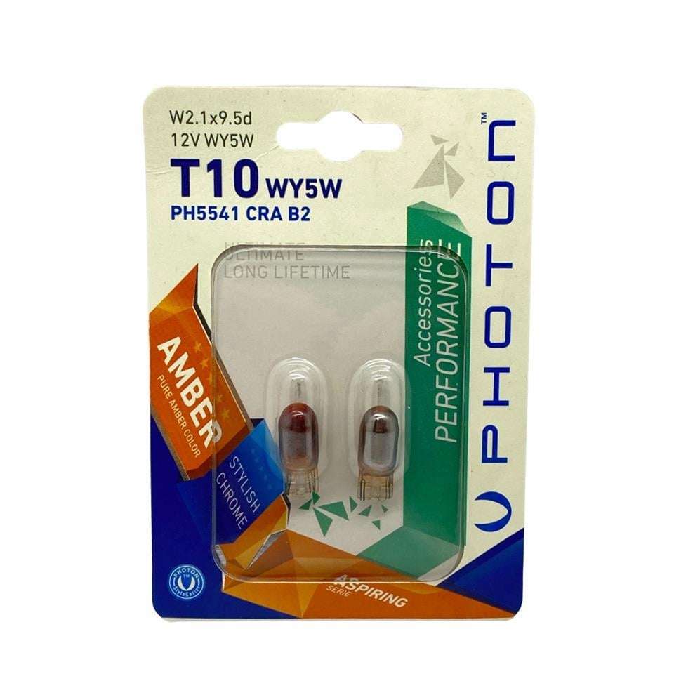 PHOTON 12V DİPSİZ AMPUL T10 5W SARI (DİADEM) (2 AD)
