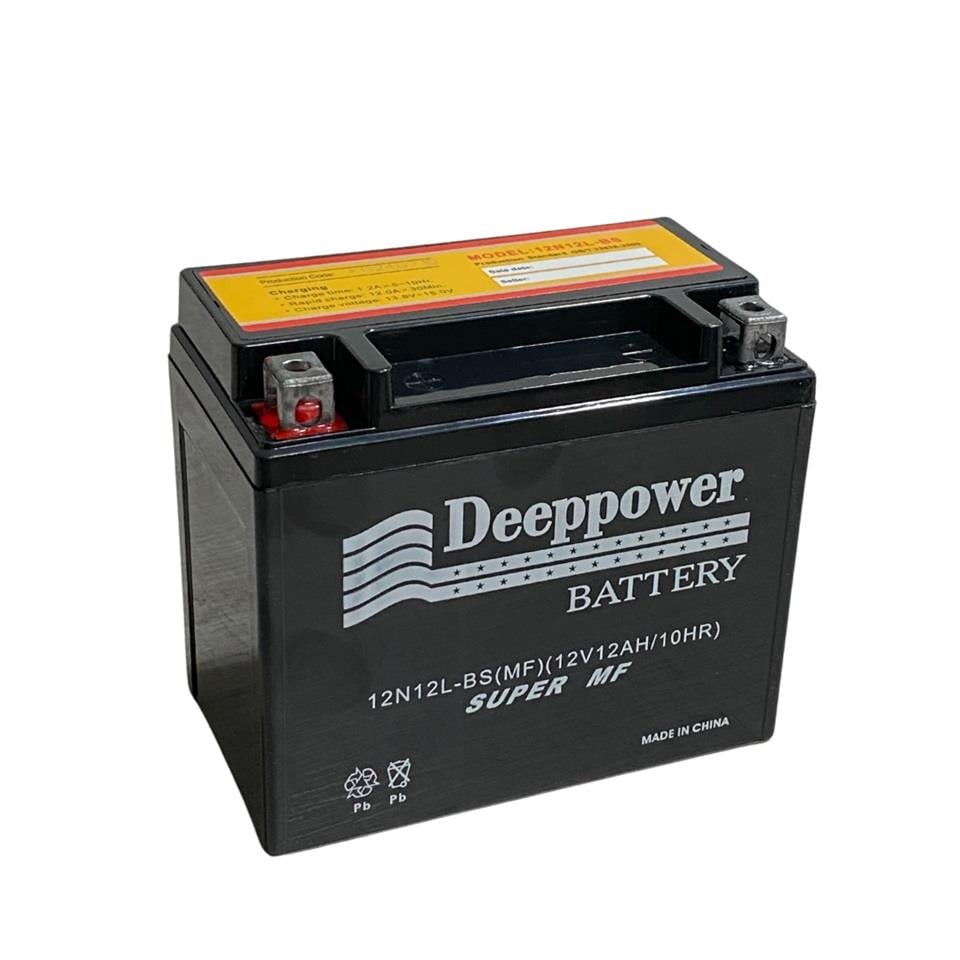DEEPPOWER 12V 12 AH MOTOSİKLET AKÜSÜ AGM (150*87*130 MM) (YTX12-BS)