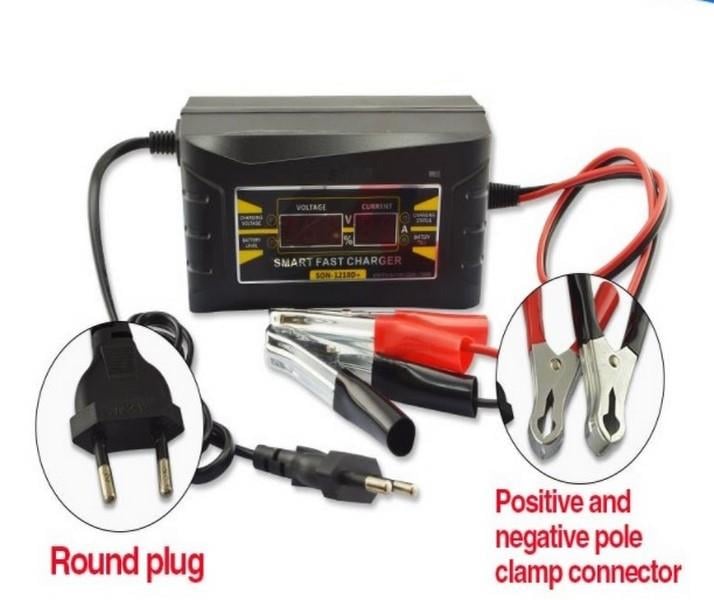 12V ŞARJ REDRESÖRÜ 10 A (AKÜ ŞARJ CİHAZI) OTOMATİK (DİJİTAL) (VOLT VE AMPER GÖSTERGELİ)