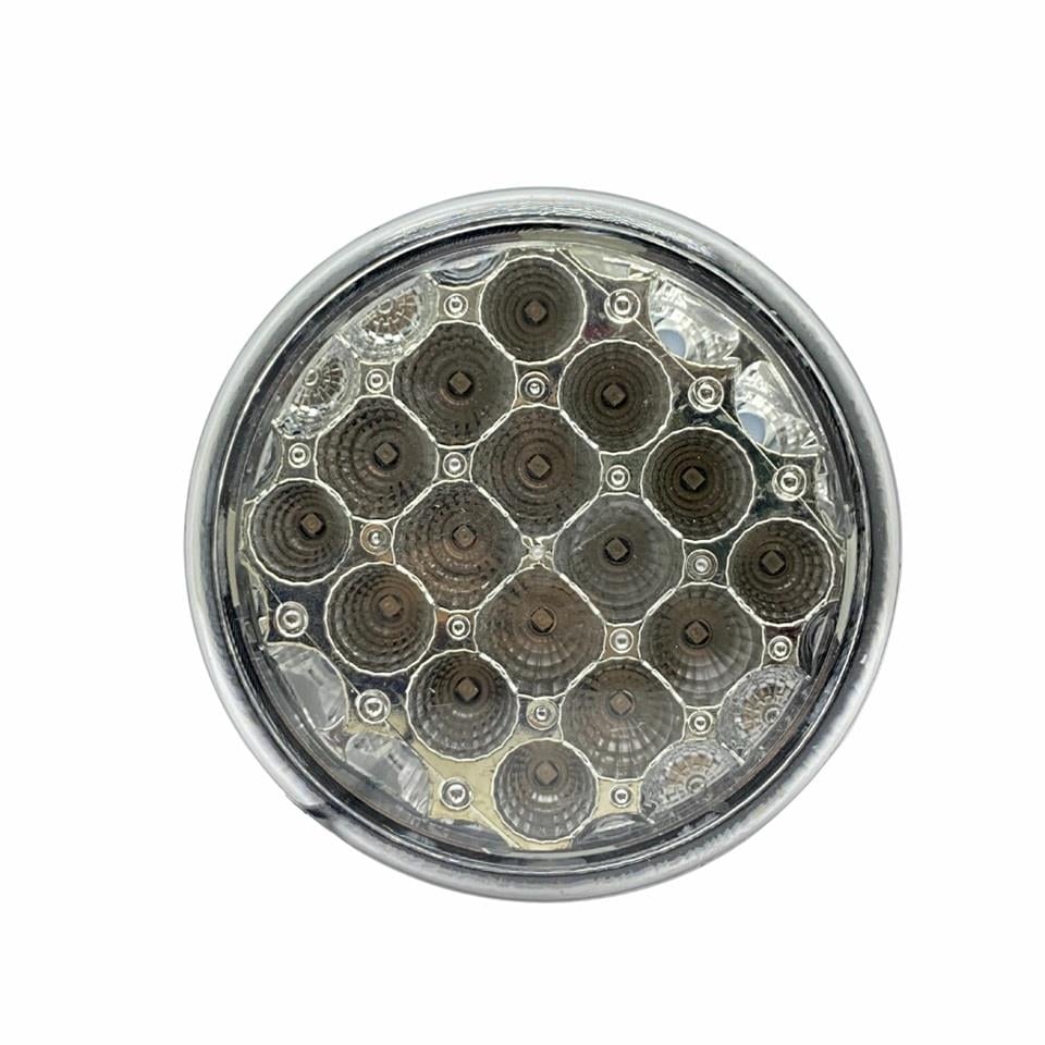 24V SİNYAL LAMBASI YUVARLAK (ŞEFFAF) (LEDLİ) (122 MM)