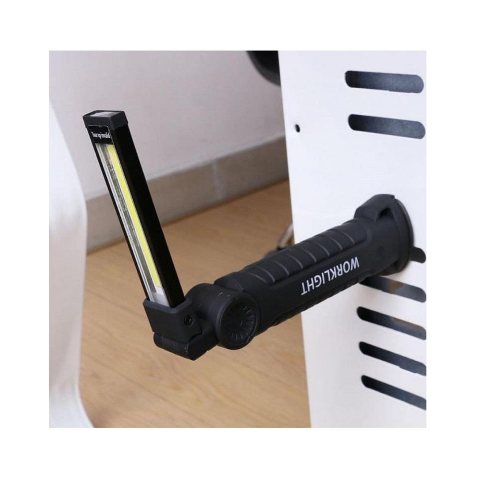 EL FENERİ-ÇALIŞMA LAMBASI LEDLİ (MIKNATISLI-ASKILI) (USB ŞARJLI) (150*45 MM)