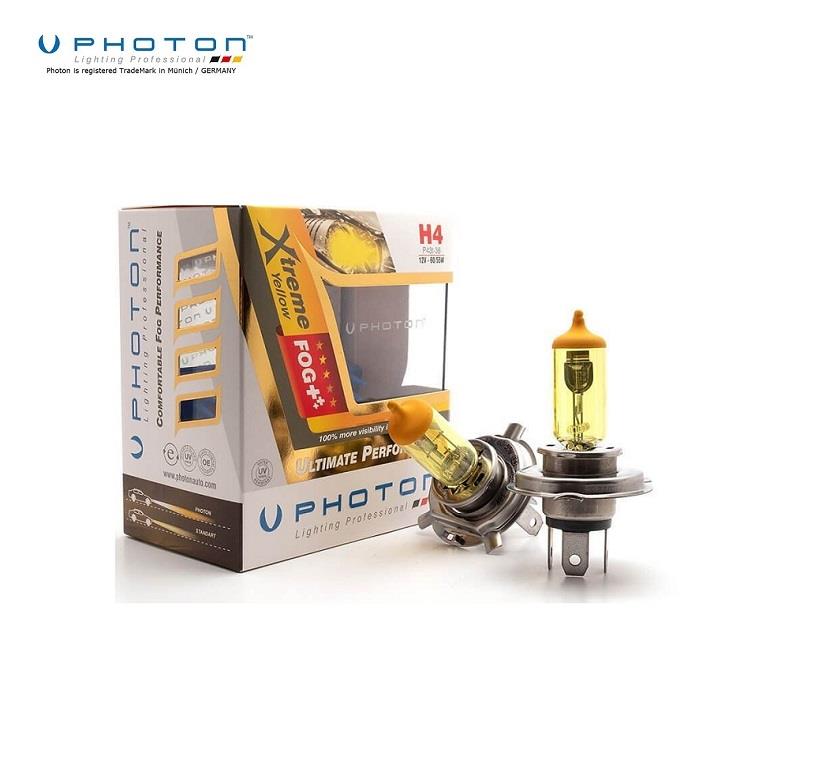 PHOTON 12V H4 AMPUL 60/55W X-TREME YELLOW (SARI) (2 AD)