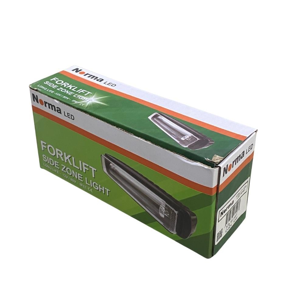 12V-80V LED SPOT LAMBA MERCEKLİ (MAVİ ÇİZGİ) (160*45 MM) FORKLİFT 