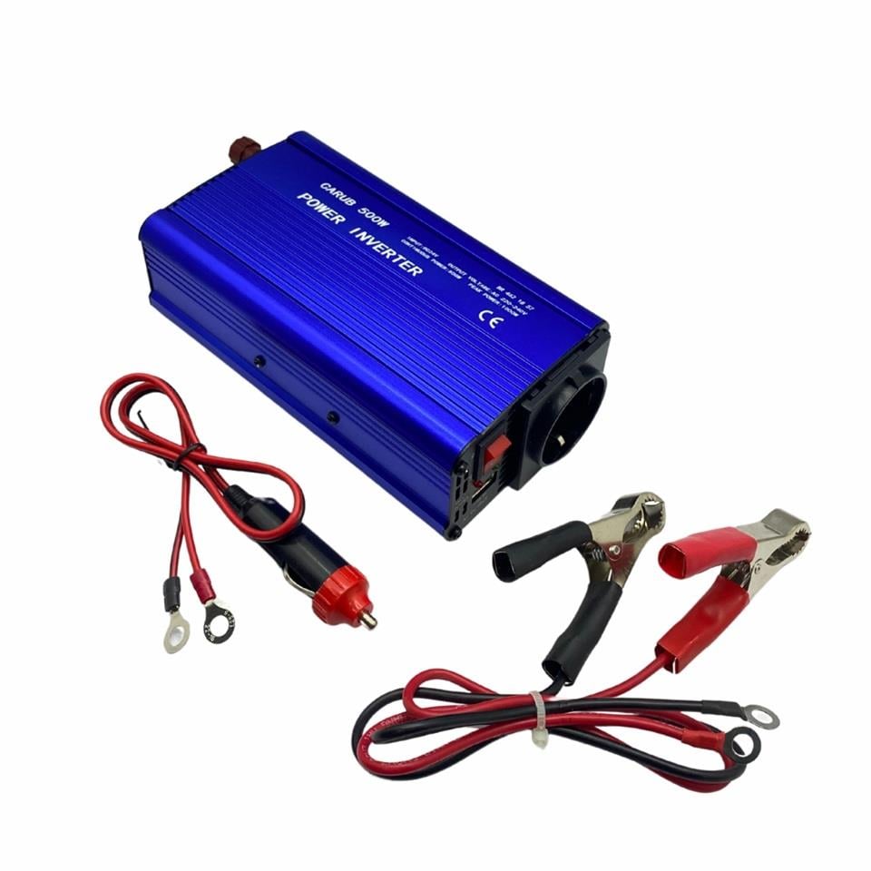 24V DC > 220V AC İNVERTÖR 500W (MODİFİYE) (ÇAKMAK FİŞLİ-MAŞALI)