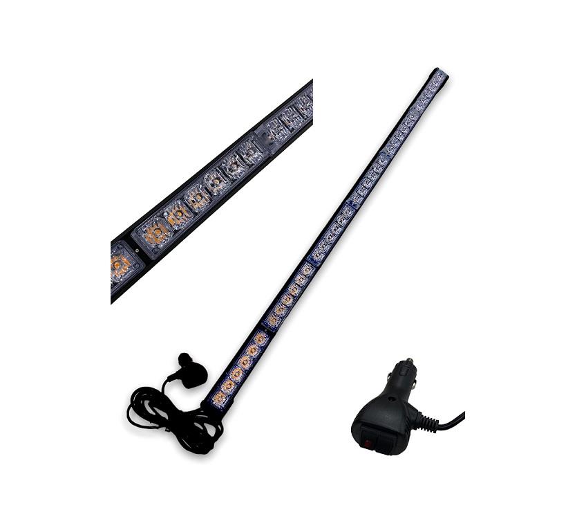 9V-36V LED BAR OFF-ROAD SARI ÇAKARLI (15 FONKSİYONLU) (ÇAKAR TEPE LAMBA) (90 CM) 