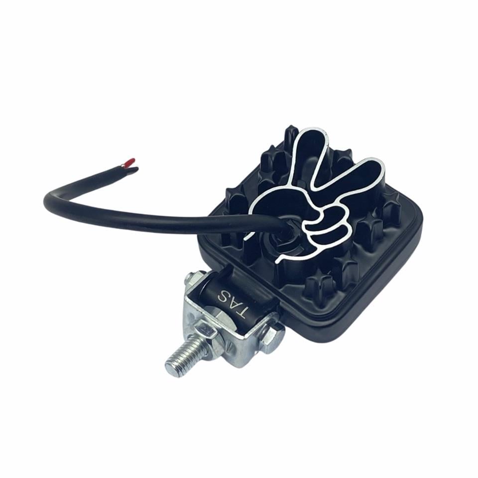 9V-36V MİNİ ÇALIŞMA LAMBASI (OFF-ROAD) (9 X 3 LEDLİ) (KARE) (62*62*30 MM)