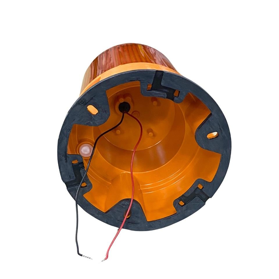 HELLA 12V-24V DÖNER-ÇAKAR TEPE LAMBA LEDLİ (SARI) (FONKSİYONLU) (165*185 MM)