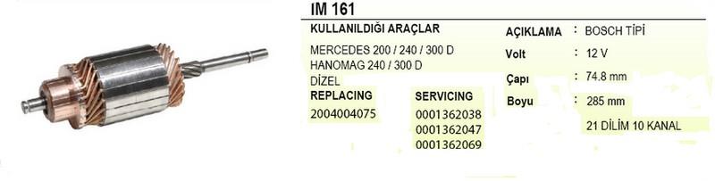 12V MARŞ KOLLEKTÖRÜ BOSCH TİPİ MERCEDES DİZEL EM (075)