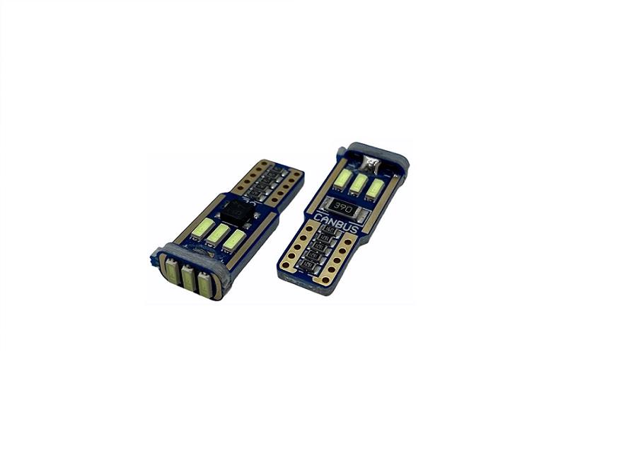 12V DİPSİZ AMPUL T10 (9 LEDLİ) BUZ MAVİ CANBUS (2 AD)