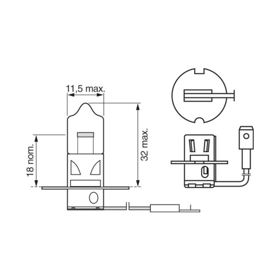 BOSCH 24V H3 AMPUL 70W
