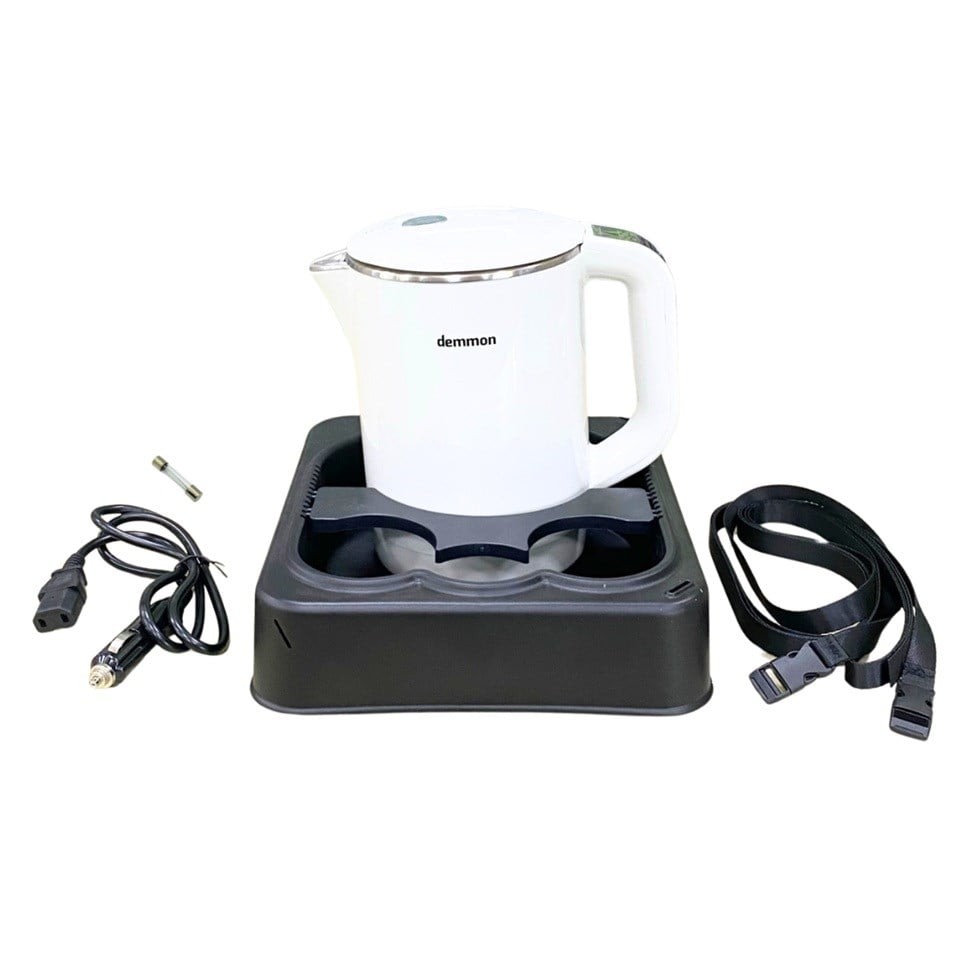 12V-24V SU ISITICI (KETTLE) (TERMOSTATLI) (ÇAY-KAHVE MAKİNESİ) (ÇAKMAK FİŞLİ) 1 LT