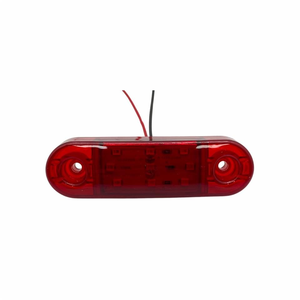 24V PARMAK LAMBA KIRMIZI (9 LEDLİ) (85*25 MM)