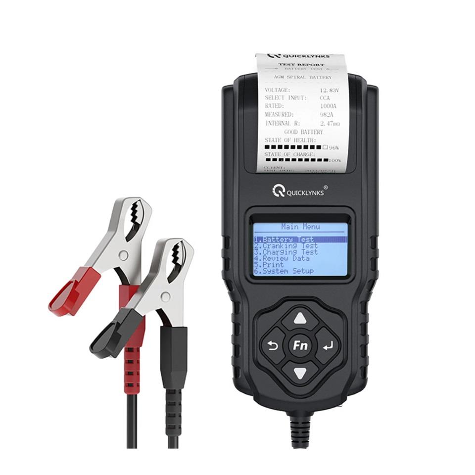 8V-30V AKÜ TEST CİHAZI (DİJİTAL-YAZICILI) (100 EN-2000 EN) (8 AH-250 AH)