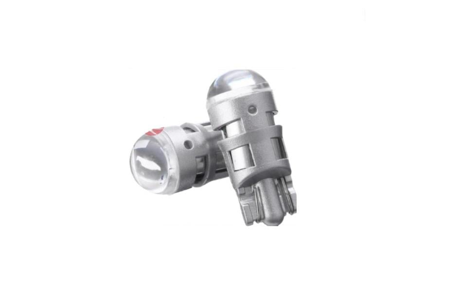 12V DİPSİZ AMPUL T10 TEK LEDLİ MERCEKLİ BEYAZ (2 AD)