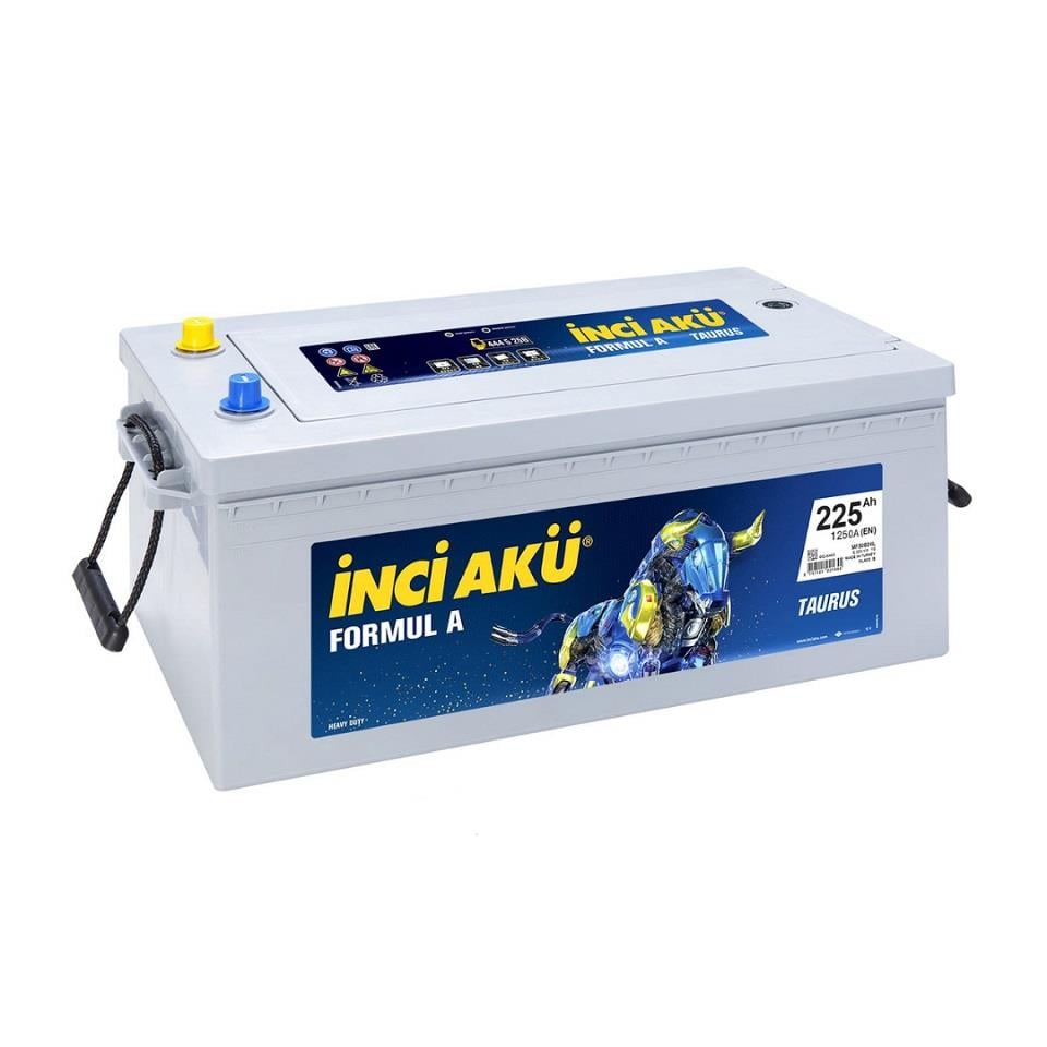 İNCİ 12V 225 AH AKÜ FORMUL A TAURUS 1250 A (EN) (513*274*237)